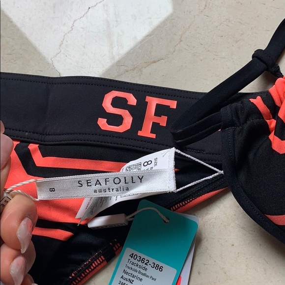 SEAFOLLY TRACKSIDE SLIDE TRIANGLE BIKINI Swimsuit - Picture 7 of 7